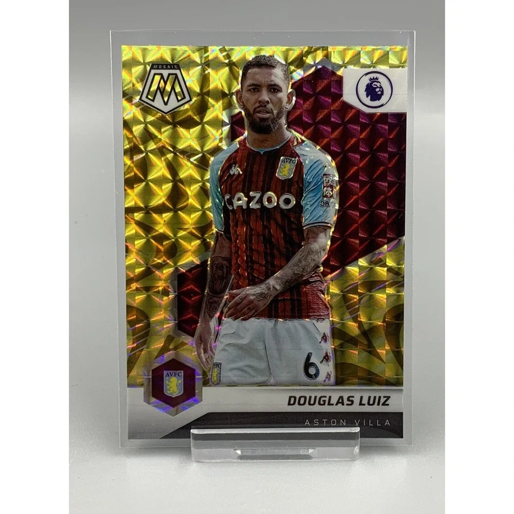 Douglas‎ Luiz 2021/22 Panini Mosaic EPL Reactive Gold Prizm